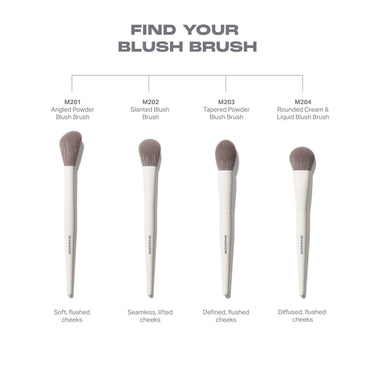 M204 Rounded Cream & Liquid Blush Brush