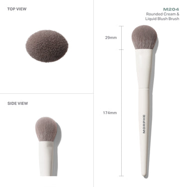 M204 Rounded Cream & Liquid Blush Brush