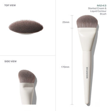 M243 Slanted Cream & Liquid Contour Brush