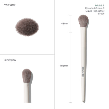 M282 Rounded Cream & Liquid Highlight Brush