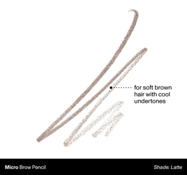 Micro Brow Pencil Shade: Latte | For Soft Brown Hair With Cool Undertones {Latte (soft brown)}