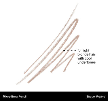 Micro Brow Pencil Shade: Praline | For Light Blonde Hair With Cool Undertones {Praline (light blonde)}