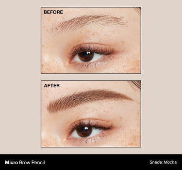 Micro Brow Pencil Shade: Mocha | Before & After {Mocha (rich brown)}