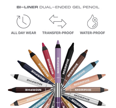 BI-LINER DUAL-ENDED GEL PENCIL
X
ALL DAY WEAR
TRANSFER-PROOF
WATER-PROOF {Rhyme Or Reason (Light Brown/Shimmer Rose Gold)}